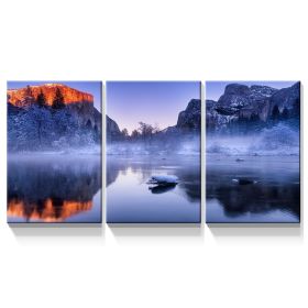 3 Panels Framed Nature Landscape Canvas Wall Art Decor,3 Pieces Mordern Canvas Decoration Painting for Office,Dining room,Living room