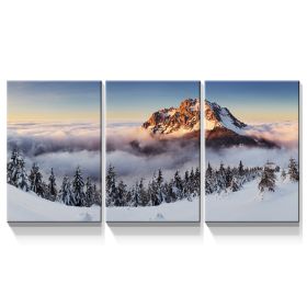 3 Panels Framed Mountain & Forest Canvas Wall Art Decor,3 Pieces Mordern Canvas Decoration Painting for Office,Dining room,Living room