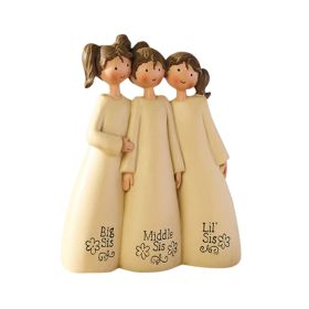 Sisters And Friends Sculpture Decorative Ornaments (Items: Three Sisters Little)